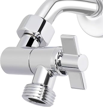 NearMoon Adjustable Shower Head Extension Adapter, SUS304 Stainless Steel Shower Arm Extension Connector for Shower Heads Chrome Finish