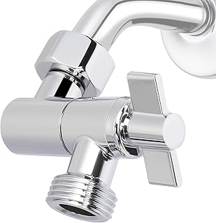 NearMoon Adjustable Shower Head Extension Adapter, SUS304 Stainless Steel Shower Arm Extension Connector for Shower Heads (Chrome Finish)