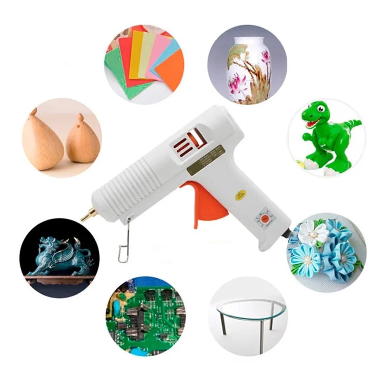 Pistolet Do Klejenia Na Gorąco 120W SK538 Regulacja Temperatury Topienia 11mm Kleje W Sztyfcie Przemysłowy DIY Narzędzia Naprawy Szybkie Niezawodne Klejenie