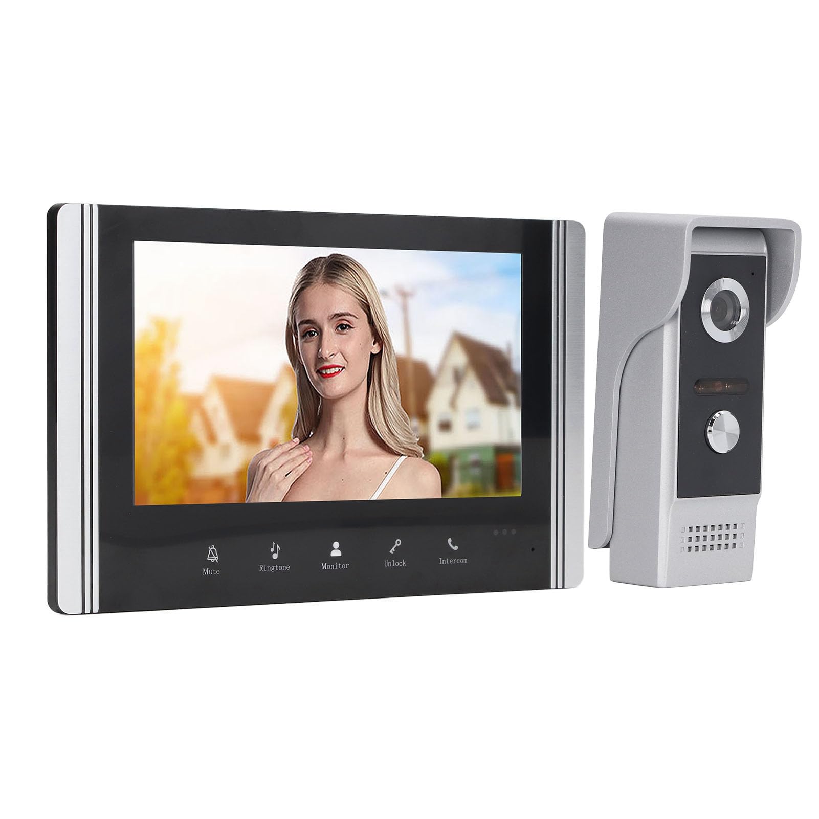 Dioche xrfs6vn7b2WiFi Wideodomofon Inteligentny 1 za 1 Telefon Wizualny Remoe Sterowanie Wideodomofon System Wejściowy, Wtyczka UE