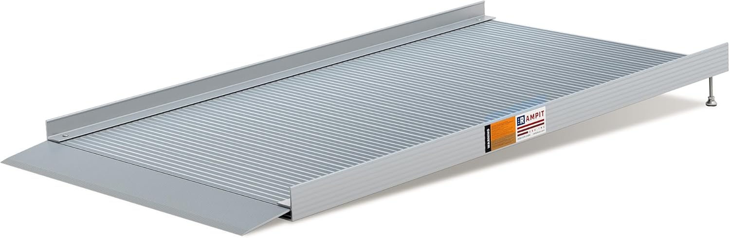 Rampit USA Empower Series Aluminum Adjustable Threshold Ramp, Made in USA (Ramp Only, 36" W x 72" L)