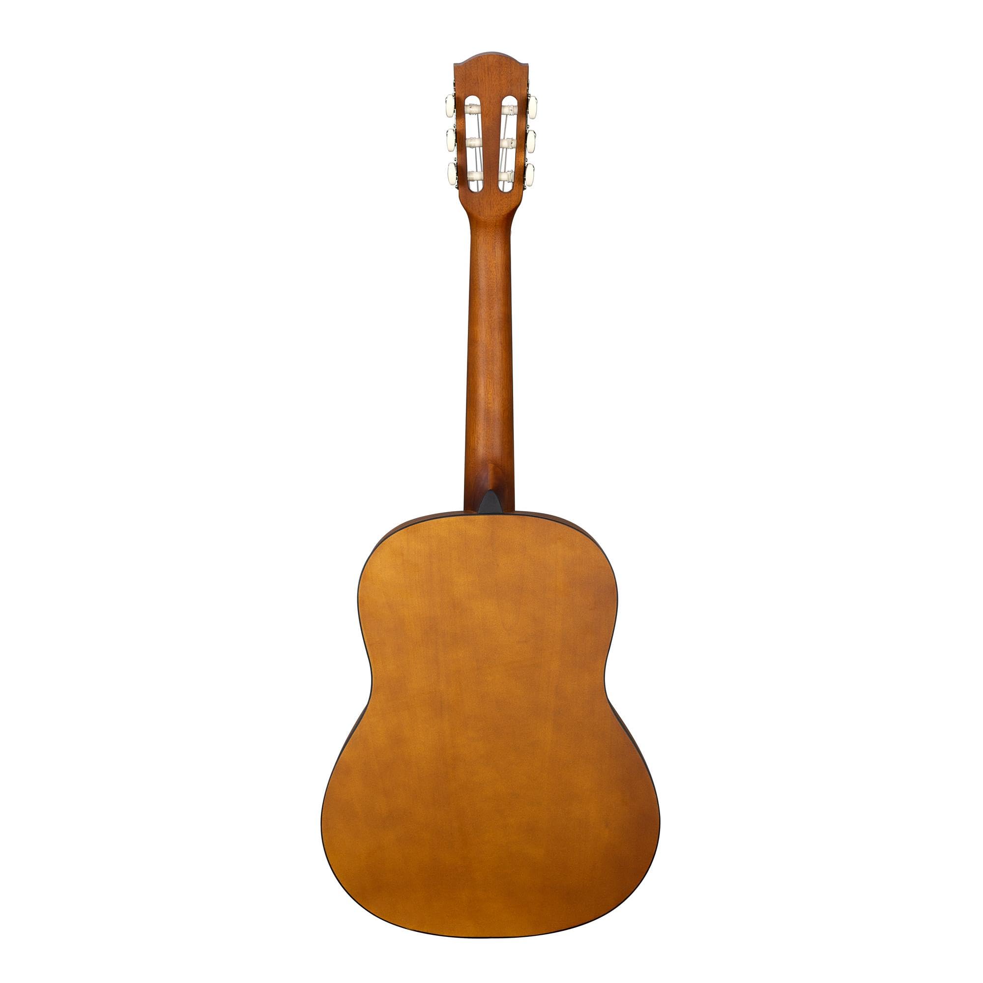 Cascha Student Series Konzertgitarre 3/4 aus Edelholz Kombination - Gitarre Kinder & Erwachsene mit Nylon Saiten - Perfekt für Einsteiger geeignet - inkl. 3 Plektren & gepolsteter Tasche