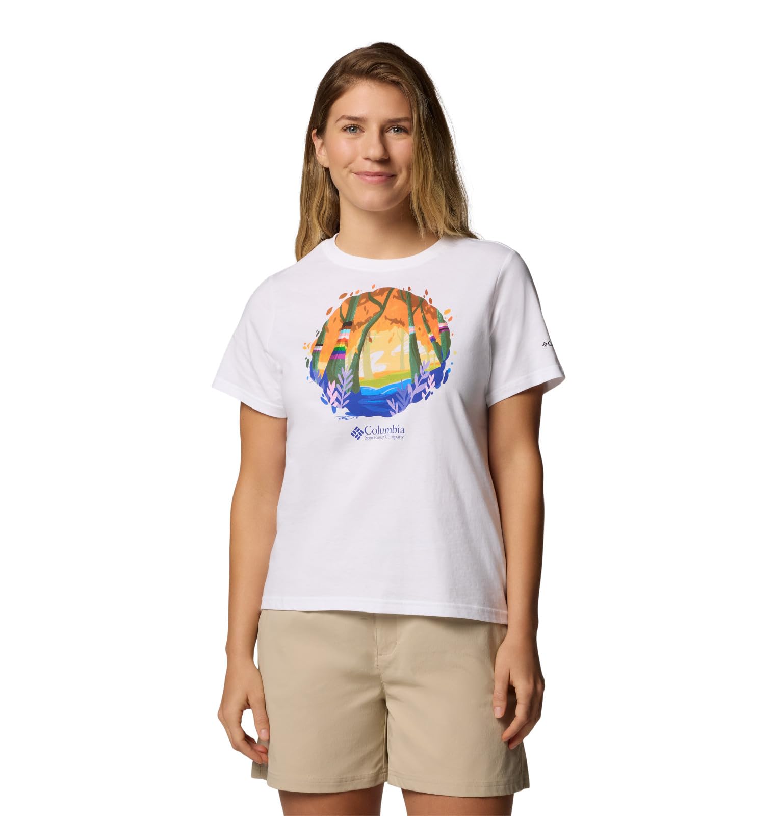 Columbia Women's Rolling Bend Graphic Short Sleeve