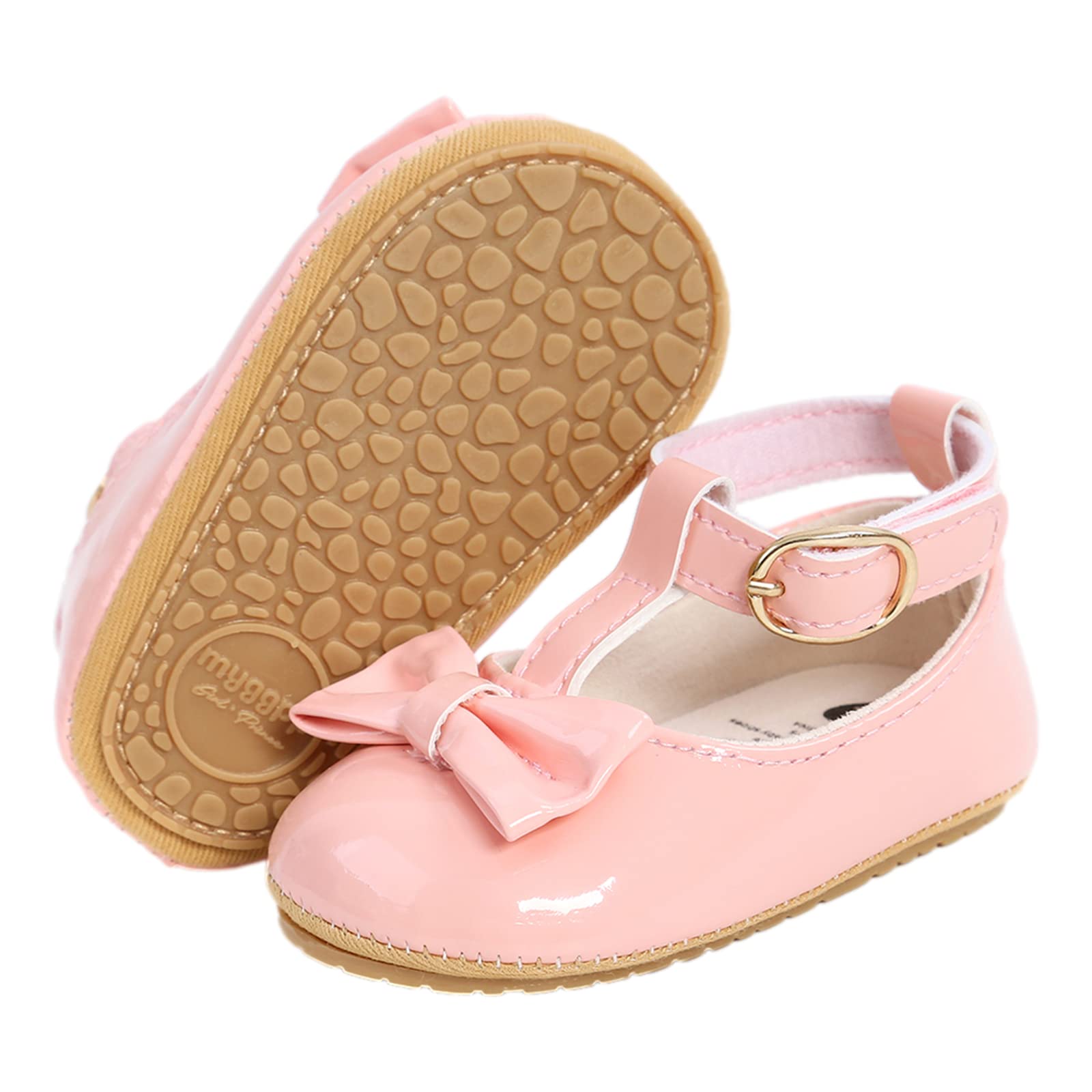 Baby Girls First Walking Shoes Mary Jane PU Leather Anti-Slip Princess Shoes Infant Baby Shoes — view 62