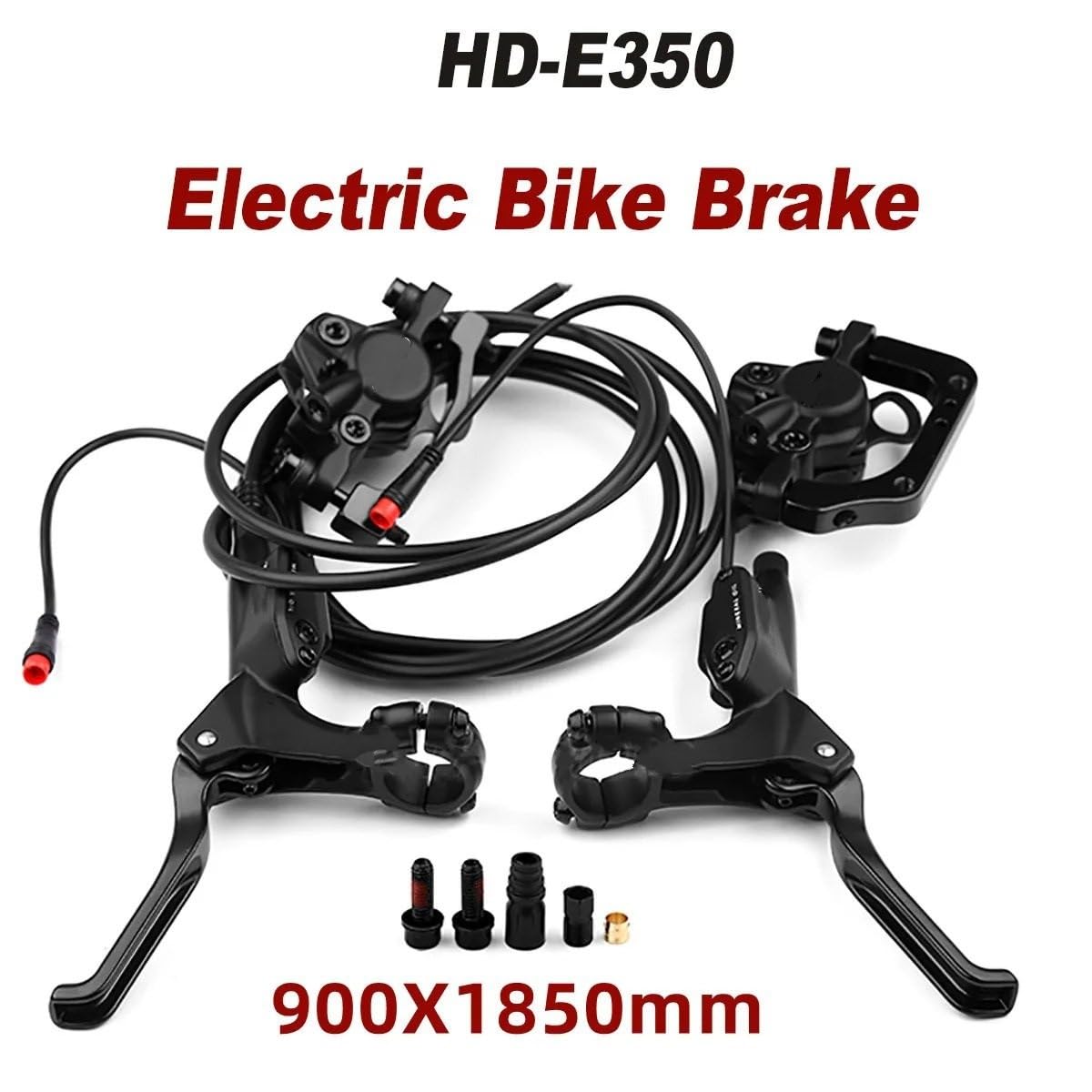 Juego de Frenos de Disco hidráulicos para Bicicleta HD-E350, 900mm, 1850mm, Control de 2 Pines, Control de Potencia, Freno de Apagado