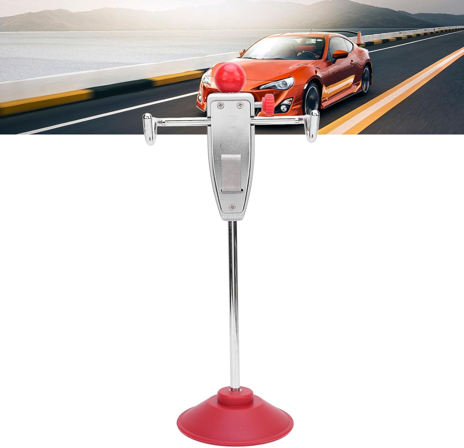 Steering Wheel Holder, Alignment Lock Tool, Steering Fixing Device Compatible with Cars and Trucks, 14.5in Adjustable Wheel Positioning Tool