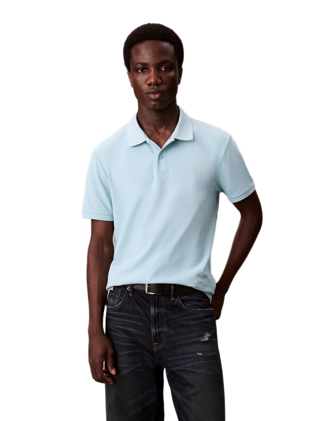 Calvin Klein Jeans Men's Short Sleeve Ck Pique Polo