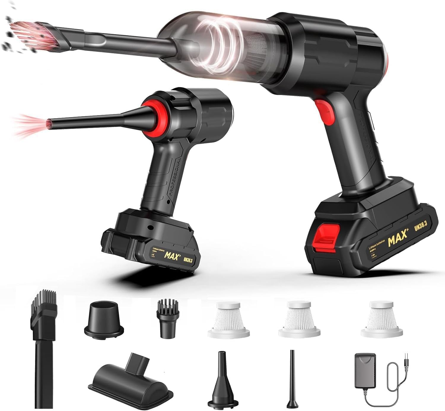 Cordless 3 in 1 High Power Vacuum Cleaner | Portable 18000PA Wireless Car Vacuum Cleaner | with 12500mAh Battery Small Handheld Vacuum Cleaner | for Home Office Cleaning-picture-28