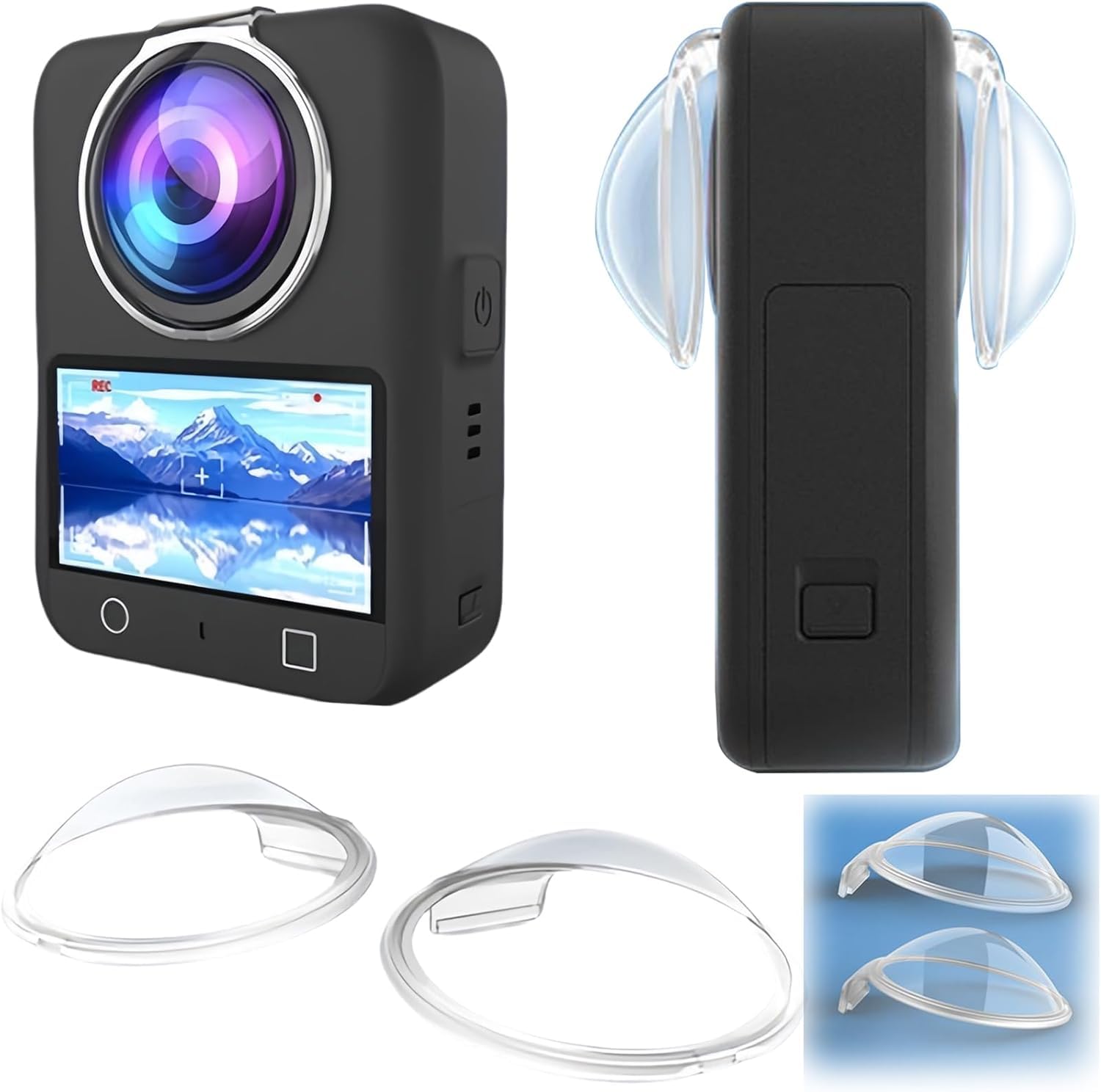 SHOPEE Lens Guard for DJI Osmo Action 360 /Scratch-Resistant UV Protective Lens Cover, Anti-Collision Glass Shield, Easy Twist-On Replacement Lens Protector for Action Camera-image-41