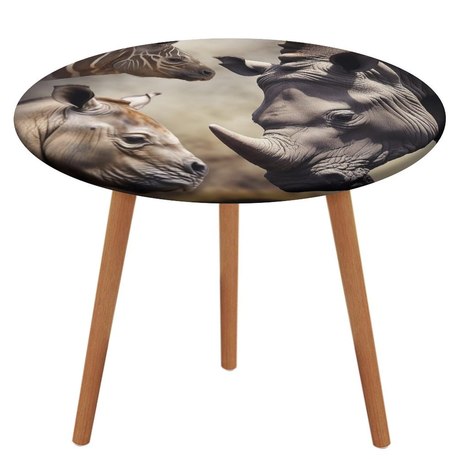 Nappe animaux imperméable et extensible pour table ronde de 101 à 129 cm