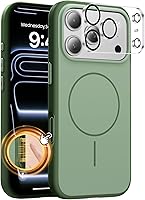 Vista 63 de Funda Magnética para iPhone Air Compatible con MagSafe Resistente a Caídas de 16 Pies Cubierta Trasera con Sensación de Piel Mate a Prueba de Golpes