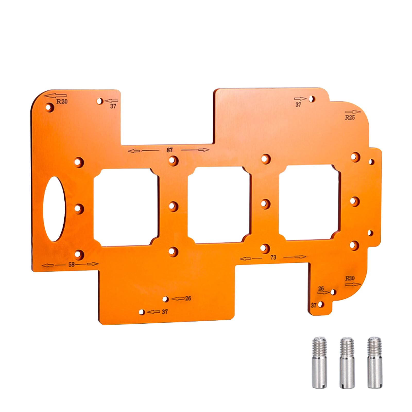 Woodworking Hole Cutter Template for Positioning and Fast Drilling in Multiple Materials Efficiency Boosting Tool