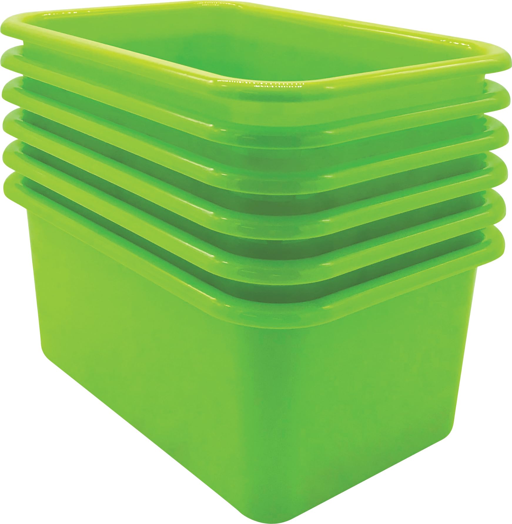 Petits bacs de rangement plastique vert citron TCR2088574 boîte organisateur