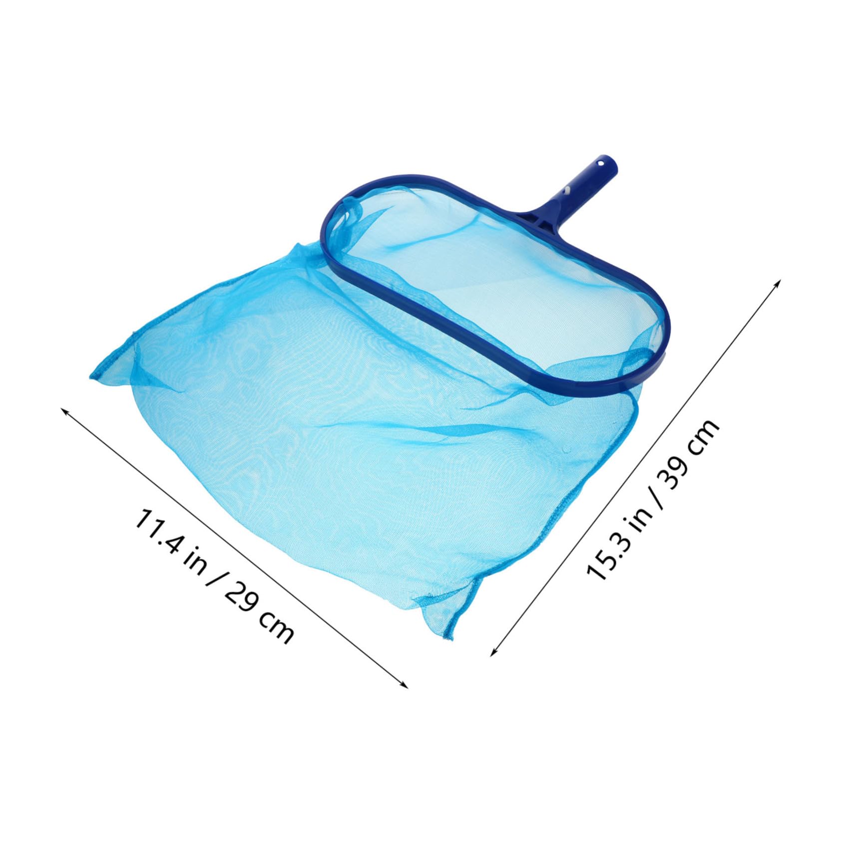 DECOMELODY Deep Water Surface Pool Leaf Skimmer Net Fine Mesh Brush Set for Clean