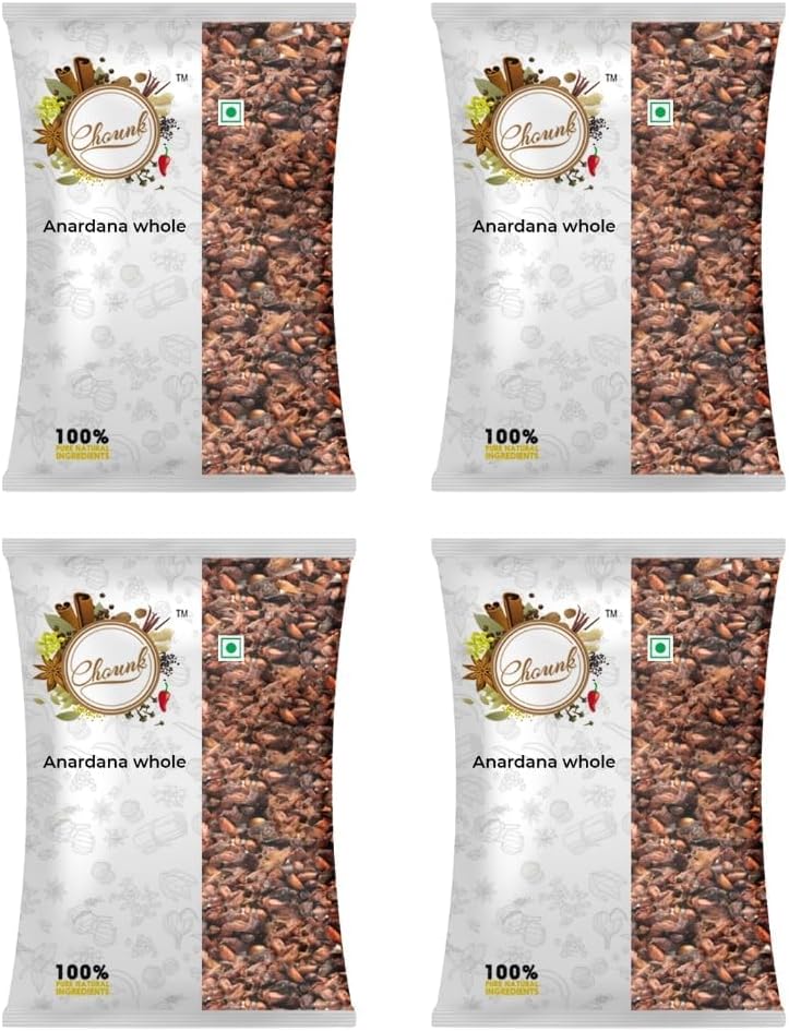 Chounk Pomegranate Seeds, Dried Anardana Whole | Anar Dana |Anardana Seeds | Anar Ke Beej | Whole Spices 400g (100 g (Pack Of 4)