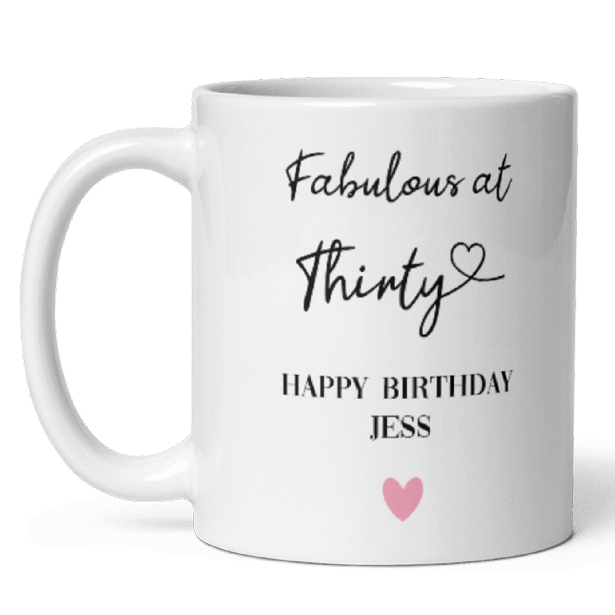 Confidently Quirky - Personalised Fabulous At 30 White Mug, Fabulous 30th Birthday Mug, 30th Birthday Gift For Her, Keepsake 30th Birthday Woman, Daughter 30th Birthday