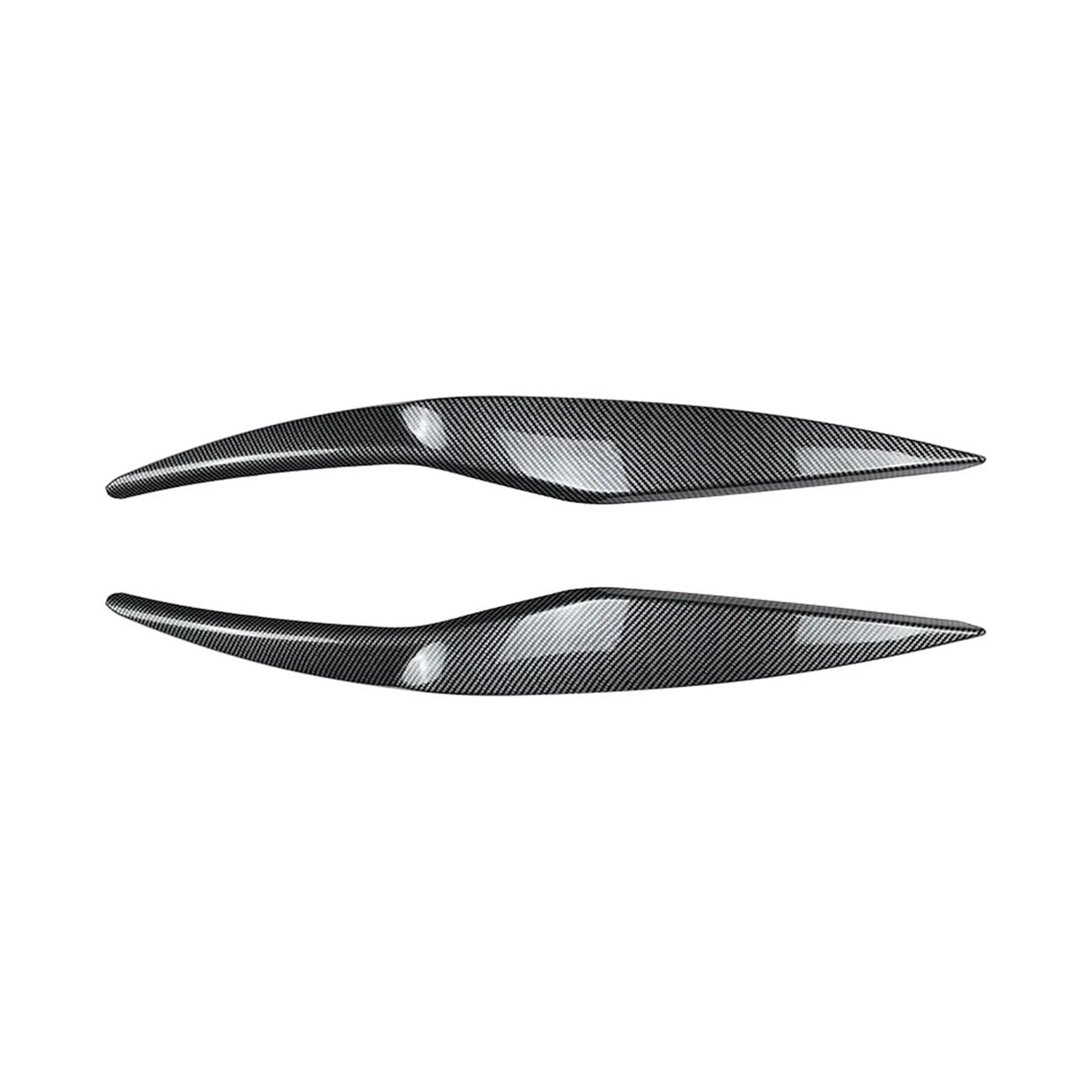Naklejki na reflektory, powieki i osłony lamp przednich, pasujące do Forda, Fiesty MK6 2008-2012 Nakładka na brwi reflektora ﻿(Carbon Look)