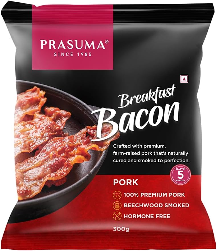 Prasuma Frozen Pork Breakfast Bacon 300g