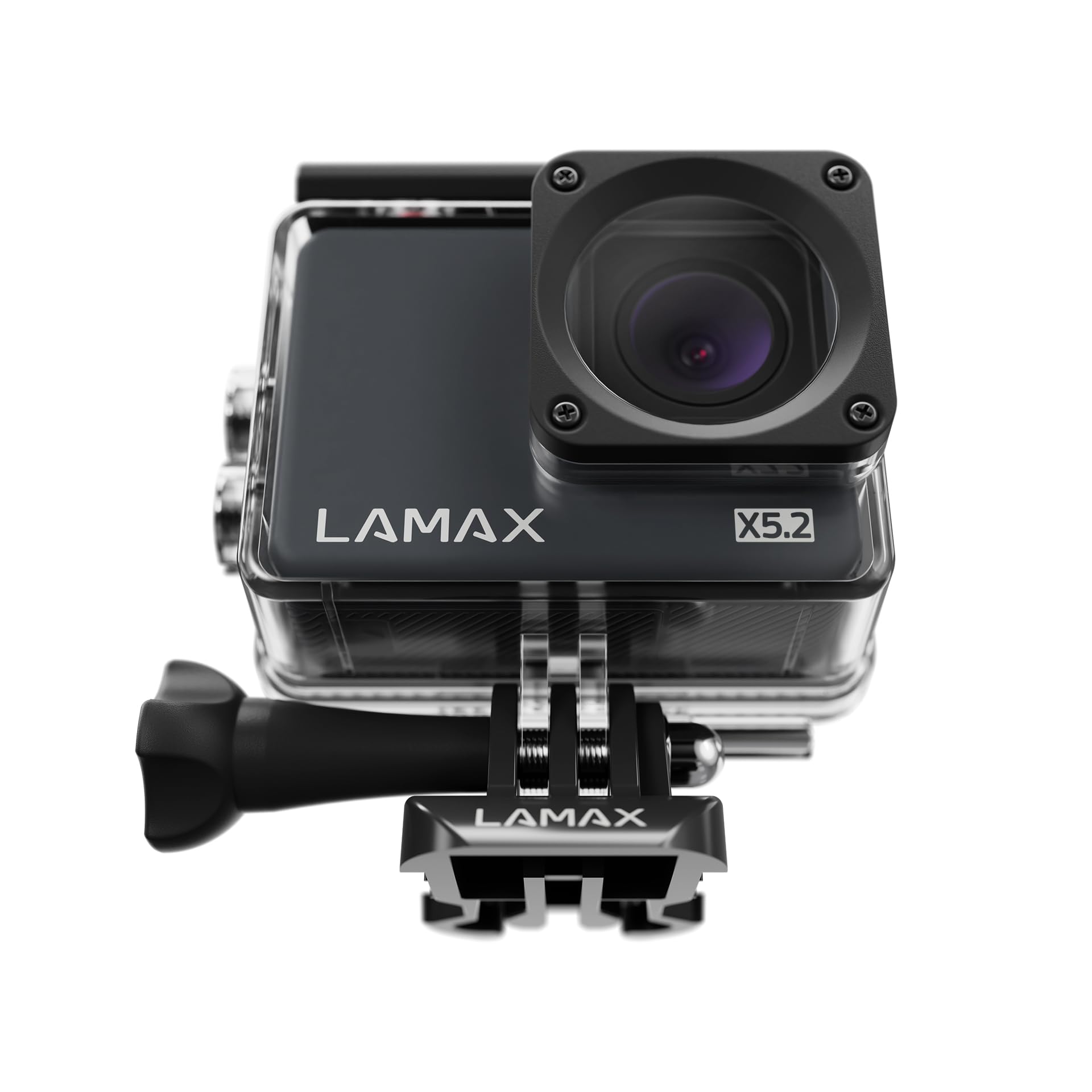 Lamax X5.2 kamera sportowa z prawdziwą 4K przy 30 kl./s, płynna Full HD przy 60 kl./s, maks. delikatna elektroniczna stabilizacja i zwolnione tempo, wodoszczelna do 40 m, ładowanie USB-C, 2" LCD, WiFi