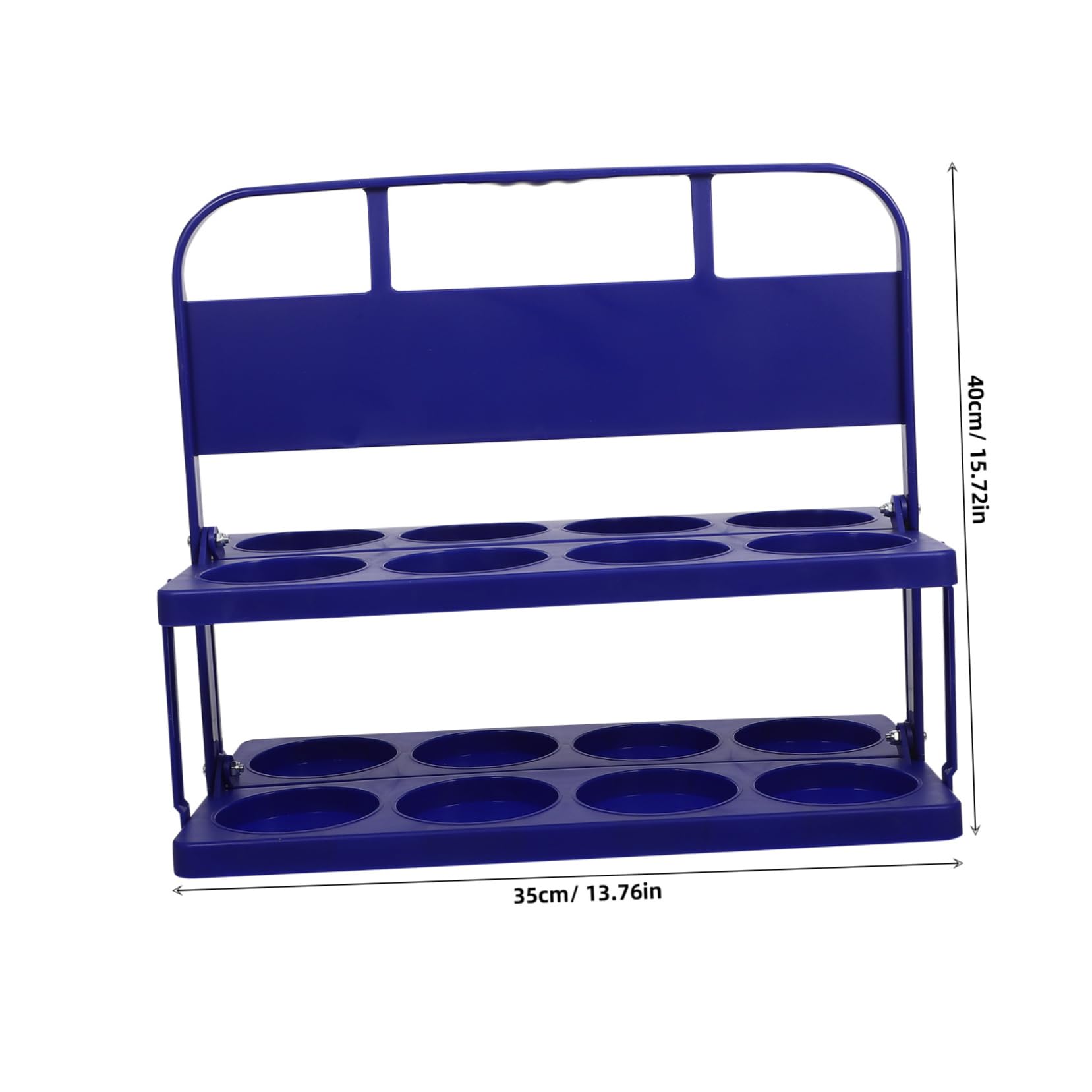 MOLUCKFU Foldable Plastic Beverage Holder with Handle Cup Drink Carrier for Bars and Restaurants Reusable Compact Beer Bottle Basket Space Saving Design for Outdoor Activities