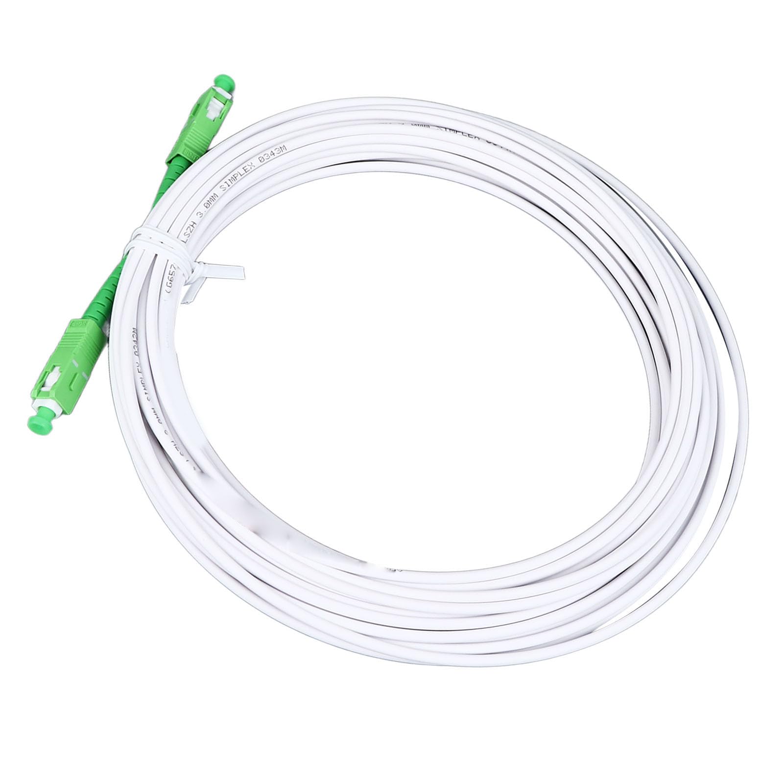 lyrlody Kabel połączeniowy jednomodowy, przedłużacz do modemu optycznego SC z metalowym zbrojeniem, do FTTH FTTB FTTP (SC 15 m / 49,2 stopy)
