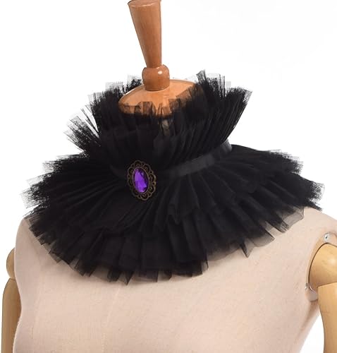 Miniatura 8 de BLESSUME 1 pieza de encaje renacentista cuello con volantes