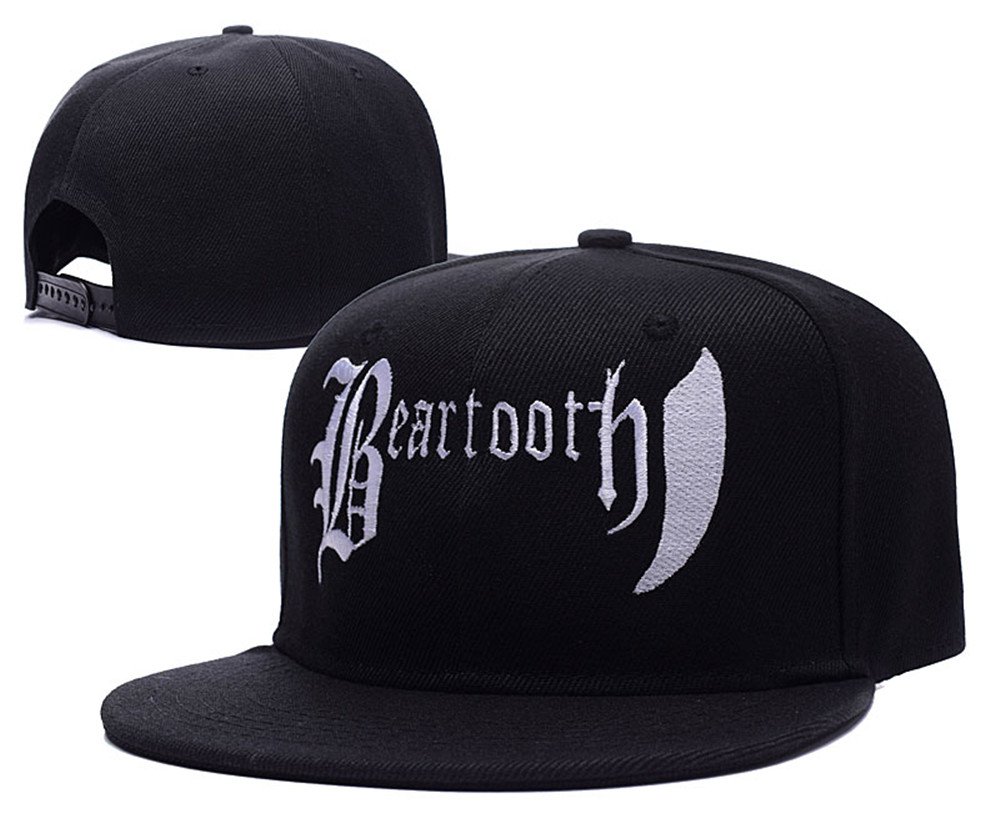 Beartooth Band Logo Adjustable Snapback Embroidery Hats Caps Black