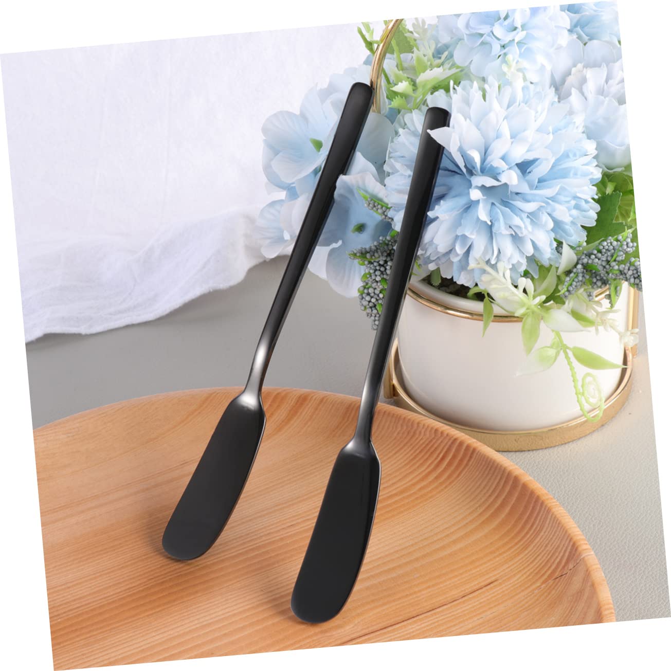 NAMOARLY 2pcs Stainless Steel Butter Knife Cheese Spreader Slicer Wiping Jam Blade Multi-purpose Kitchen Tool for Butter Cheese