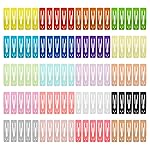 Hair Clips ECADY (100-Pack 20-Colors) Rectangle Non-Slip Snap Barrettes for Girls, Women, Kids - 2 Inch