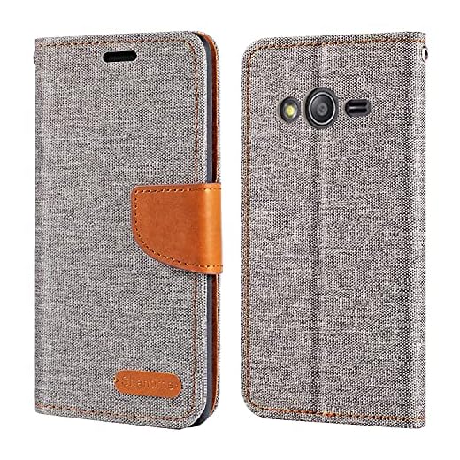Samsung Galaxy Ace 4 fodral, plånboksfodral i Oxford med mjuk TPU bakskydd magnet flip fodral för Samsung Galaxy Ace 4 LTE G313
