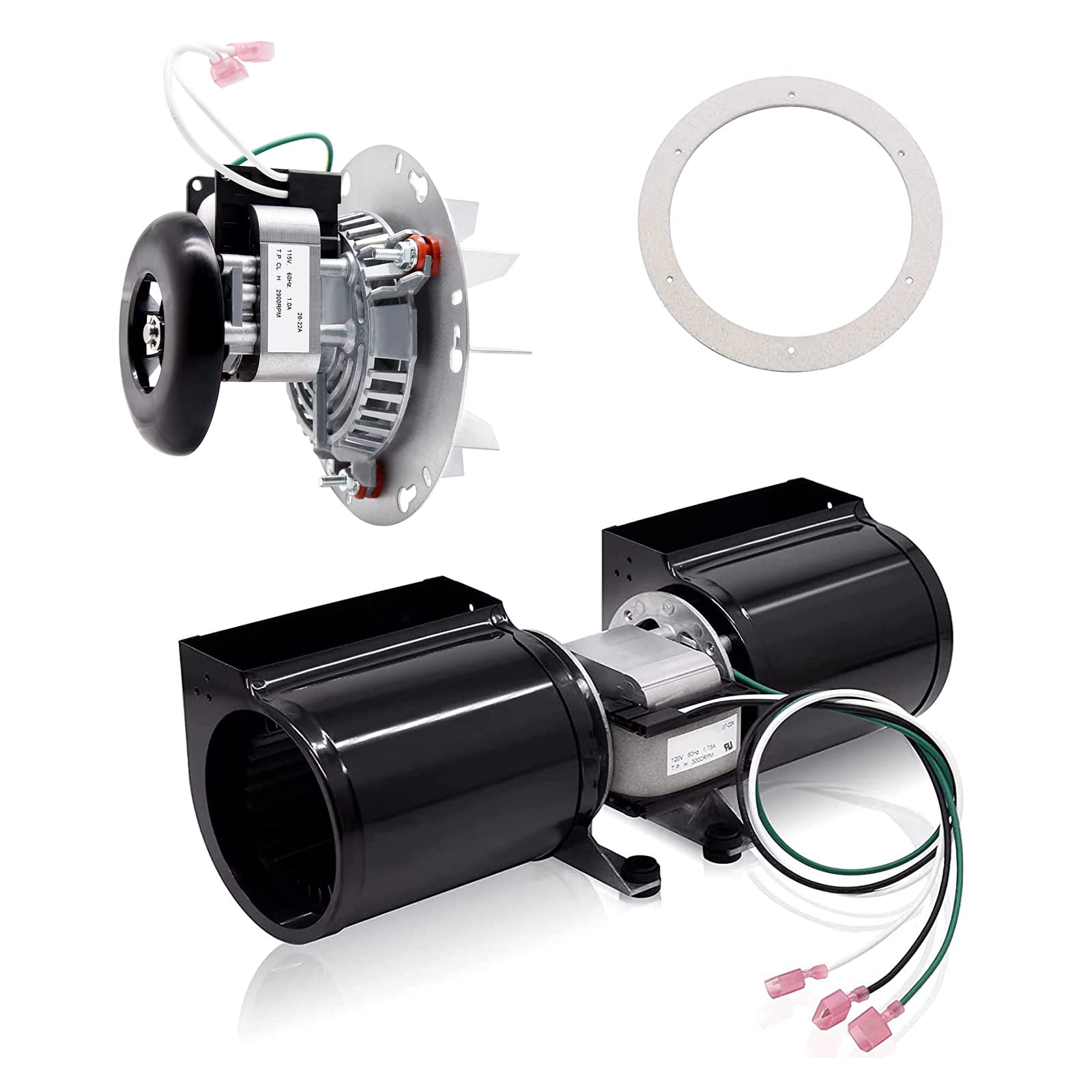 Amazon.com: Criditpid 812-4900 Convection Blower Fan u0026 812-4400 Exhaust  Blower Motor for Quadra-Fire Castile, Contour, Santa Fe Pellet Stove. :  Home u0026 Kitchen