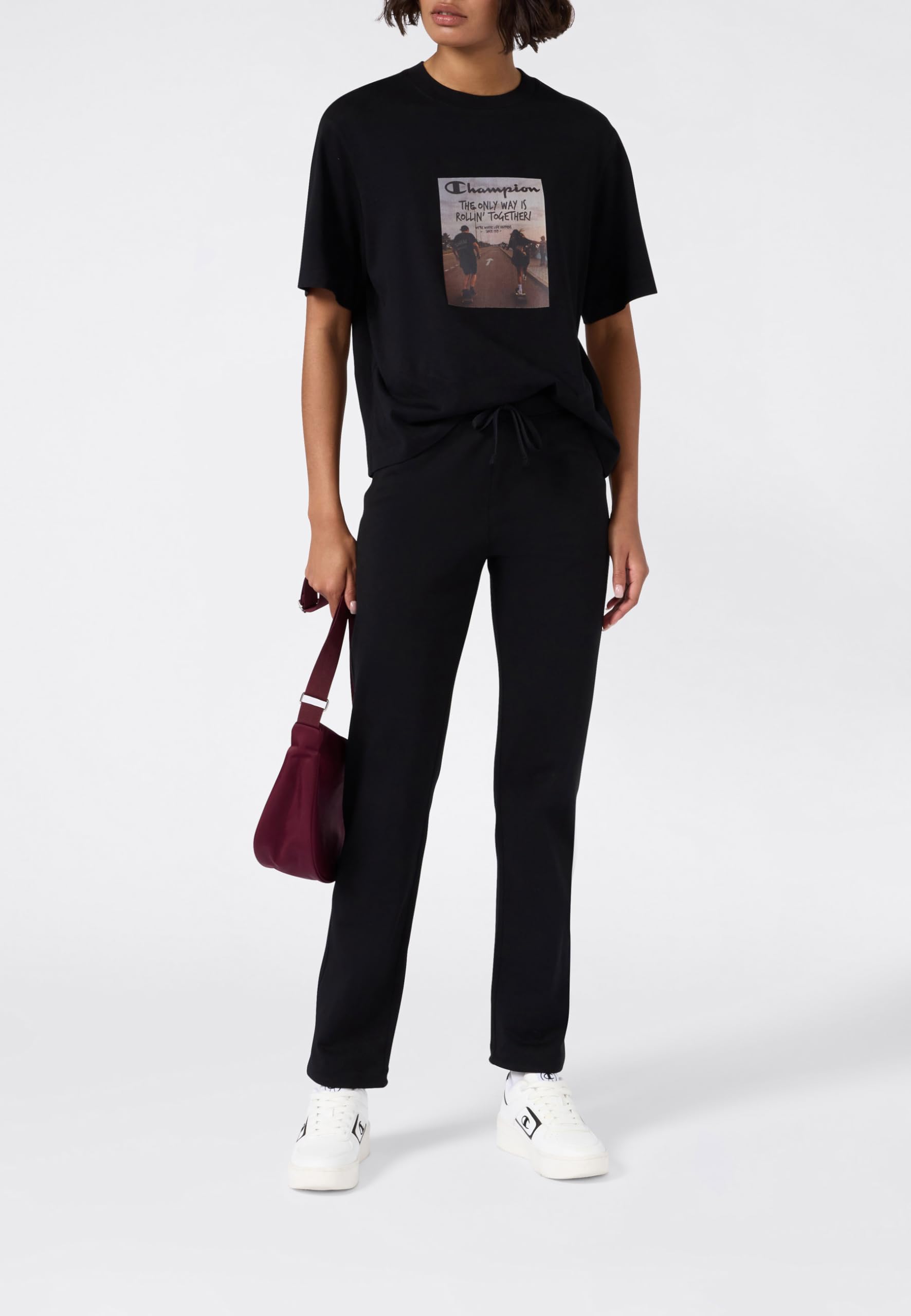 Champion Straight Pantaloni Leggeri da Donna, 118096
