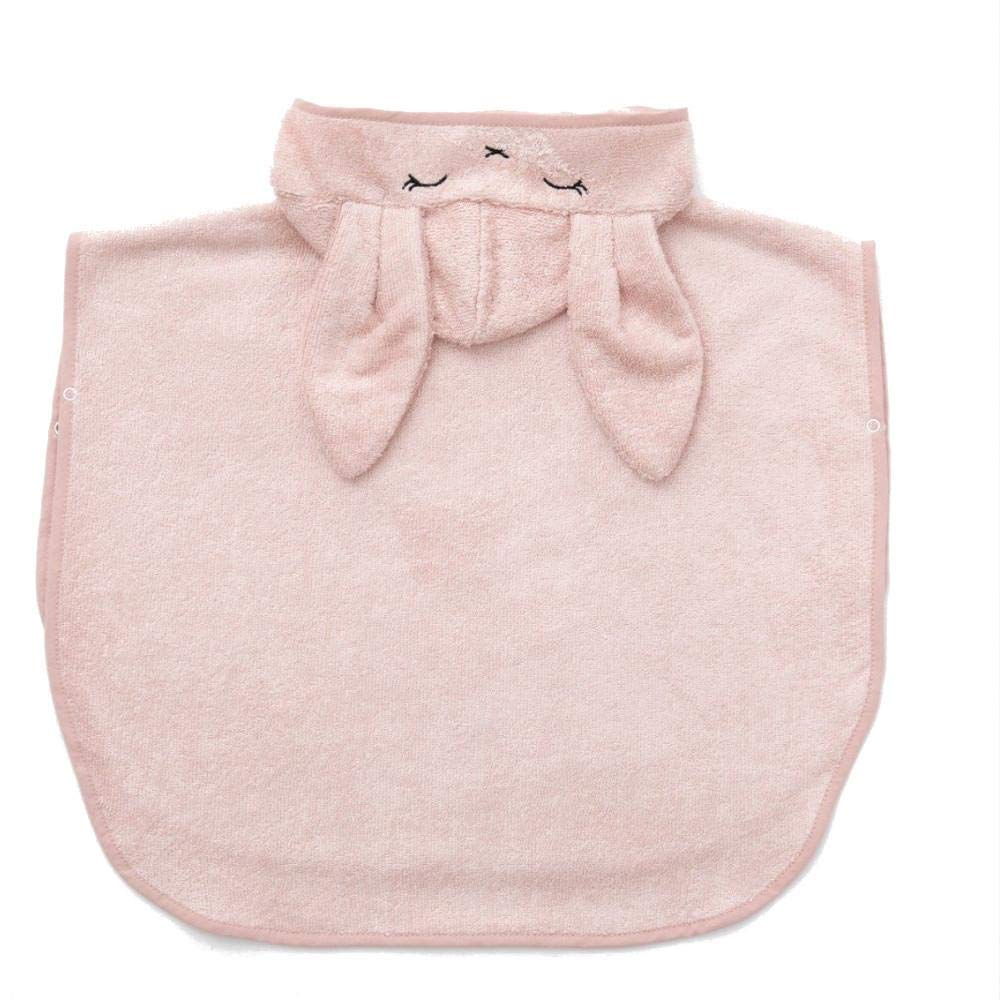 Bamboom Accappatoio Poncho con Chiusure a Bottoncino, Soffice Fibra di Bambù Organico, 0 – 2 Anni, Poncho da Bagno in Spugna