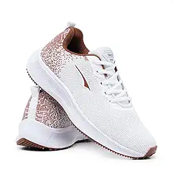 Tênis Feminino de Academia Caminhada Treino Corrida Leve Confortável Esportivo Branco