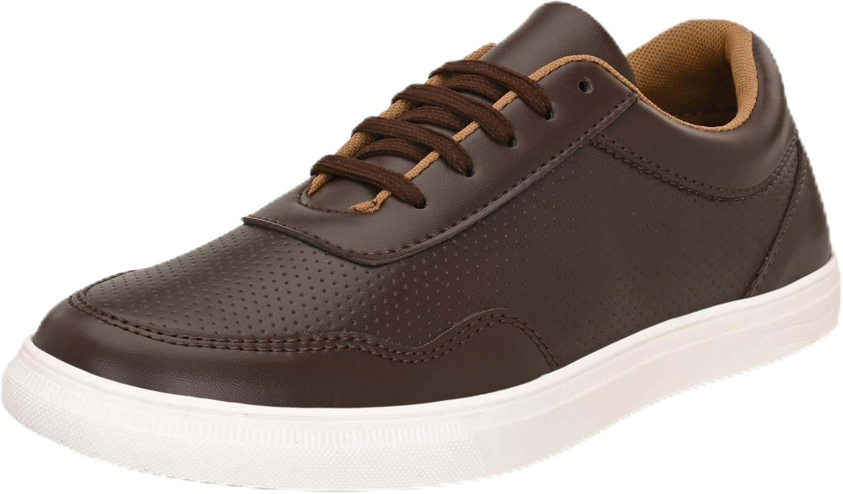 Centrino Men's Casual Shoes Fashion Lace Up Non-Slip Flats Trendy Stylish All Day Comfortable Lightweight Sneakers with Extra Comfort on Heel Black Ca...