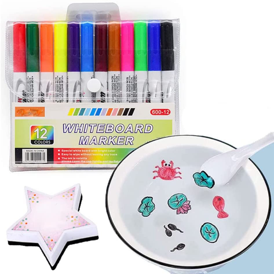 Buy GEOBY Magical Water Painting Pen, Magical Floating Ink Pen, 8/12