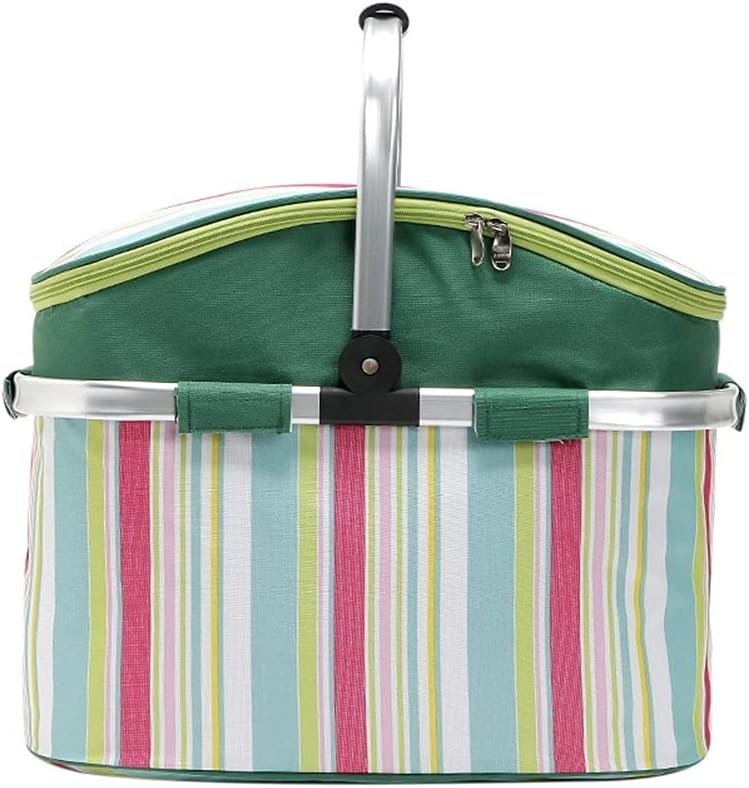 HBJWOV 26L Large Picnic Basket Picnic Bag Lunch Tote Cooler Backpack Outdoor Insulated Picnic Bag for Grocery Camping Hiking