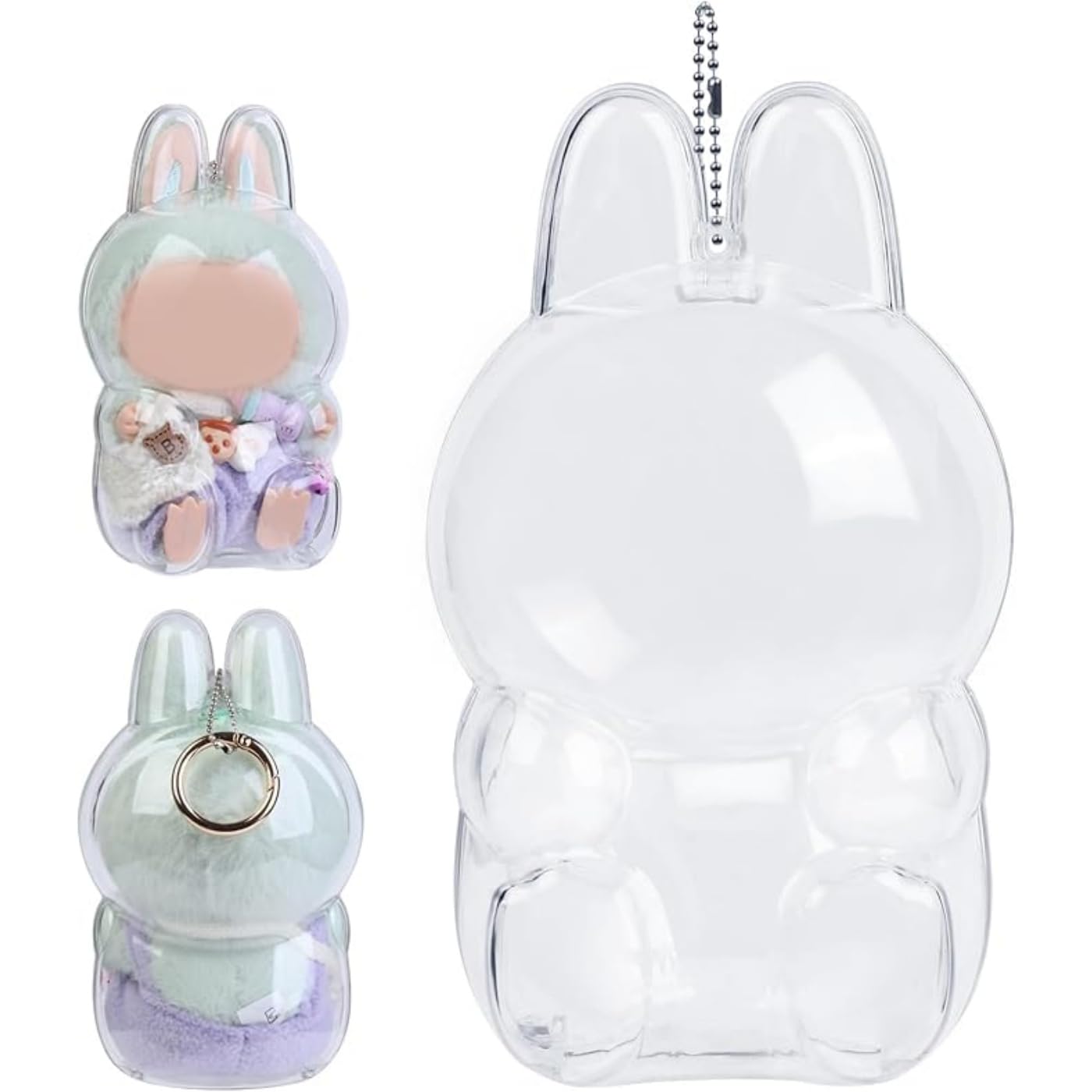 Sac De Rangement PVC Pour Poupée Labubu - Protection Anti-poussière, Avec Accroche, 18x7x12cm