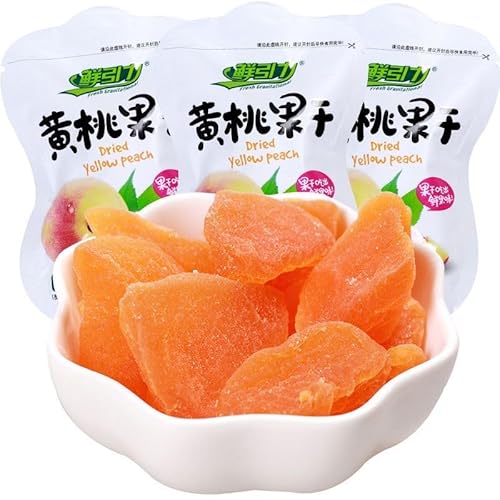 Peze ?引力 黄桃果干 白桃果干 ?糯即食天然无添加干果 ??果脯 天然无添加杏干 无核果干 酸甜蜜 即席杏砂?,无核果干,甜酸甜蜜??甜蜜蜜,健康休?零食 早餐 夜宵小吃 (500g)(新老包装交替??) (500g, 黄桃干)