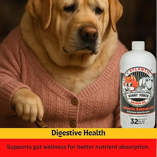 Miniatura 9 de Aceite de salmón de 32 onzas para perros y gatos, aceite de salmón atlántico 100% puro, aceite de pescado suplementario para abrigos saludables de