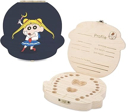 Amazon Co Jp クレヨンしんちゃん 乳歯 ケース 歯 収納 胎毛ケース 乳歯箱 木製 男の子 女の子 ベビートゥース 子供 赤ちゃん 歯 収納 お出産祝い 誕生日 かわいい Diy 工具 ガーデン