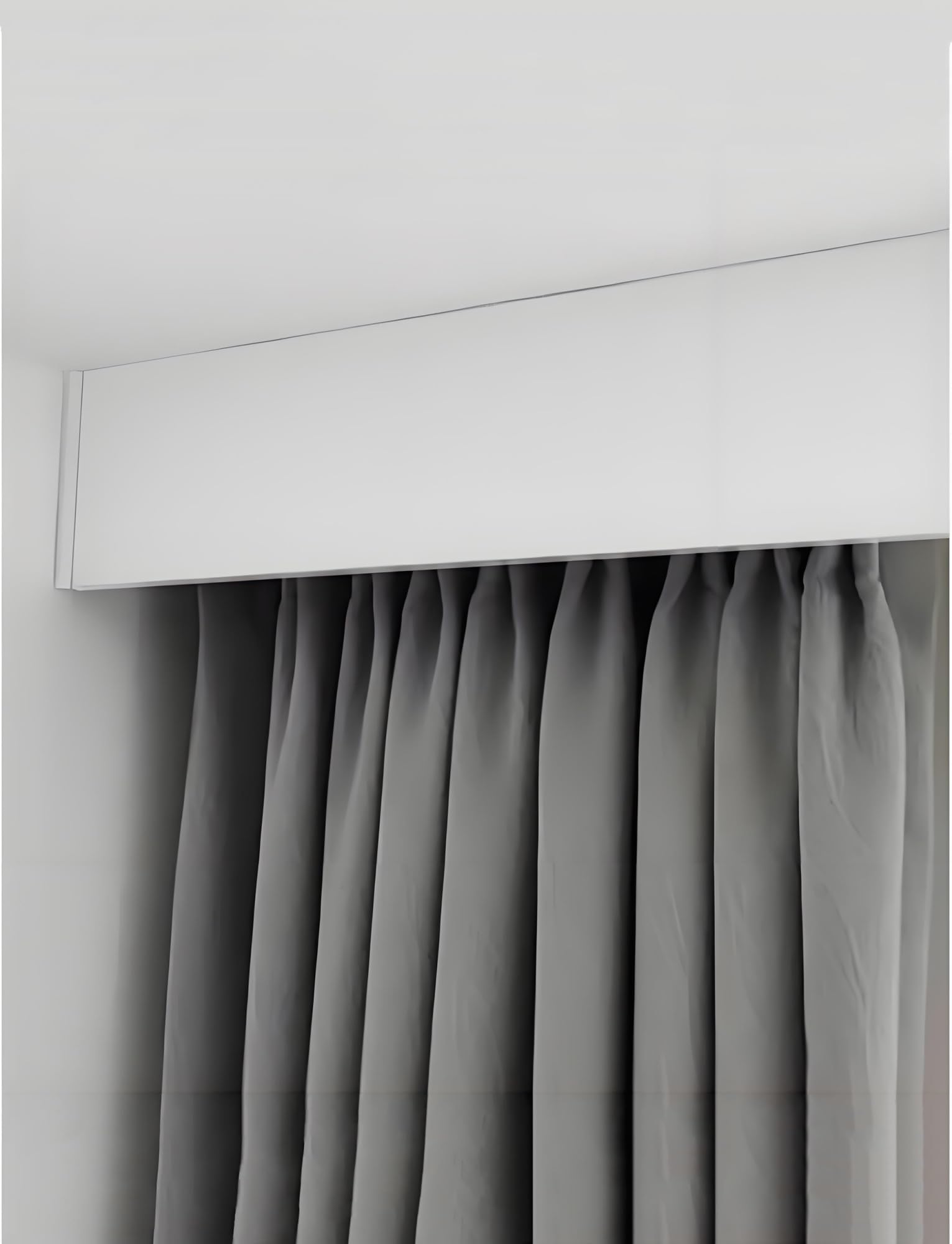Decorative Blackout Valance ，for Windows Wall Mounted Pelmet Panel Cover Ceiling/Wall Mount Rod Baffle ，Bedroom Decorative Valance For Bay Window(6ft)