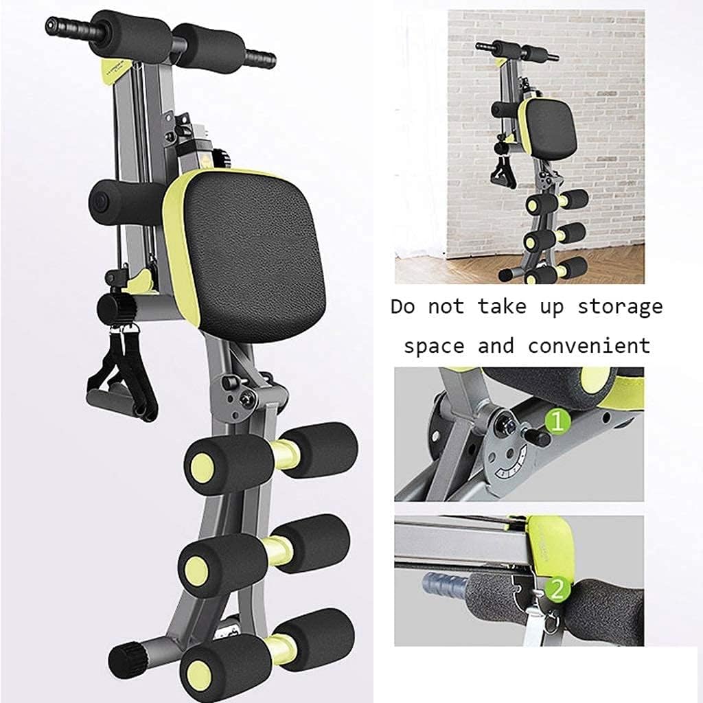 Abs Workout Machine 12 in 1 Fitness Equipment Abdominal Twister Trainer Height Adjustable Incline Workout Equipment Ab Exerciser 360° Twisting