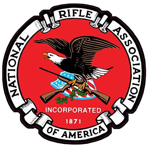 NRA National Rifle Association America Car Bumper Symbol Sticker Decal Die Cut Vinyl Truck Window Computer Laptop Made and Shipped in USA Cover