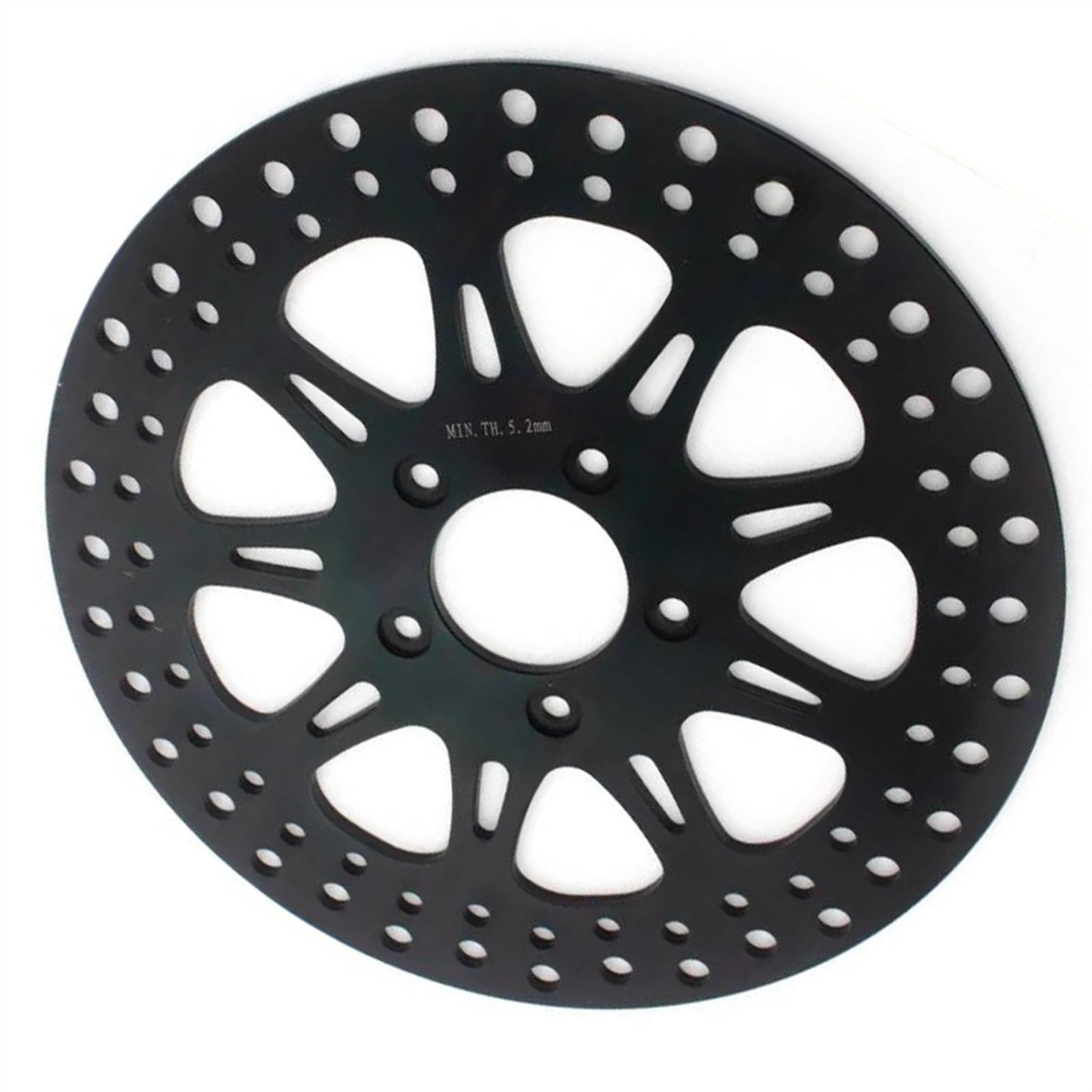 Rotor de Disco de Freno Rotor De Disco De Freno Trasero De Motocicleta para Harley para Davidson FXCWC 1584 Rocker C Softail 2008 2009 2010 2011(Nero)