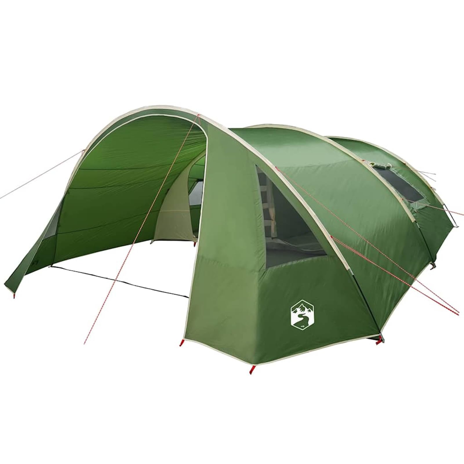 Gecheer Tenda da campeggio familiare, tunnel spazioso 700x590x215 cm, poliestere 185T impermeabile, attrezzatura outdoor for avventure all'aperto e campeggio in gruppo