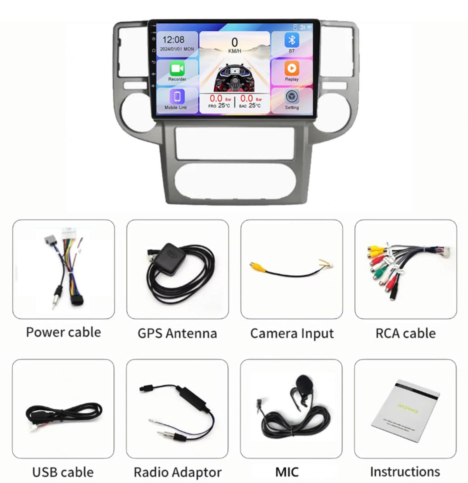 Android 15 Car Stereo 9" Samochód Dla NISSAN X-TRAIL 2003-2007,M109