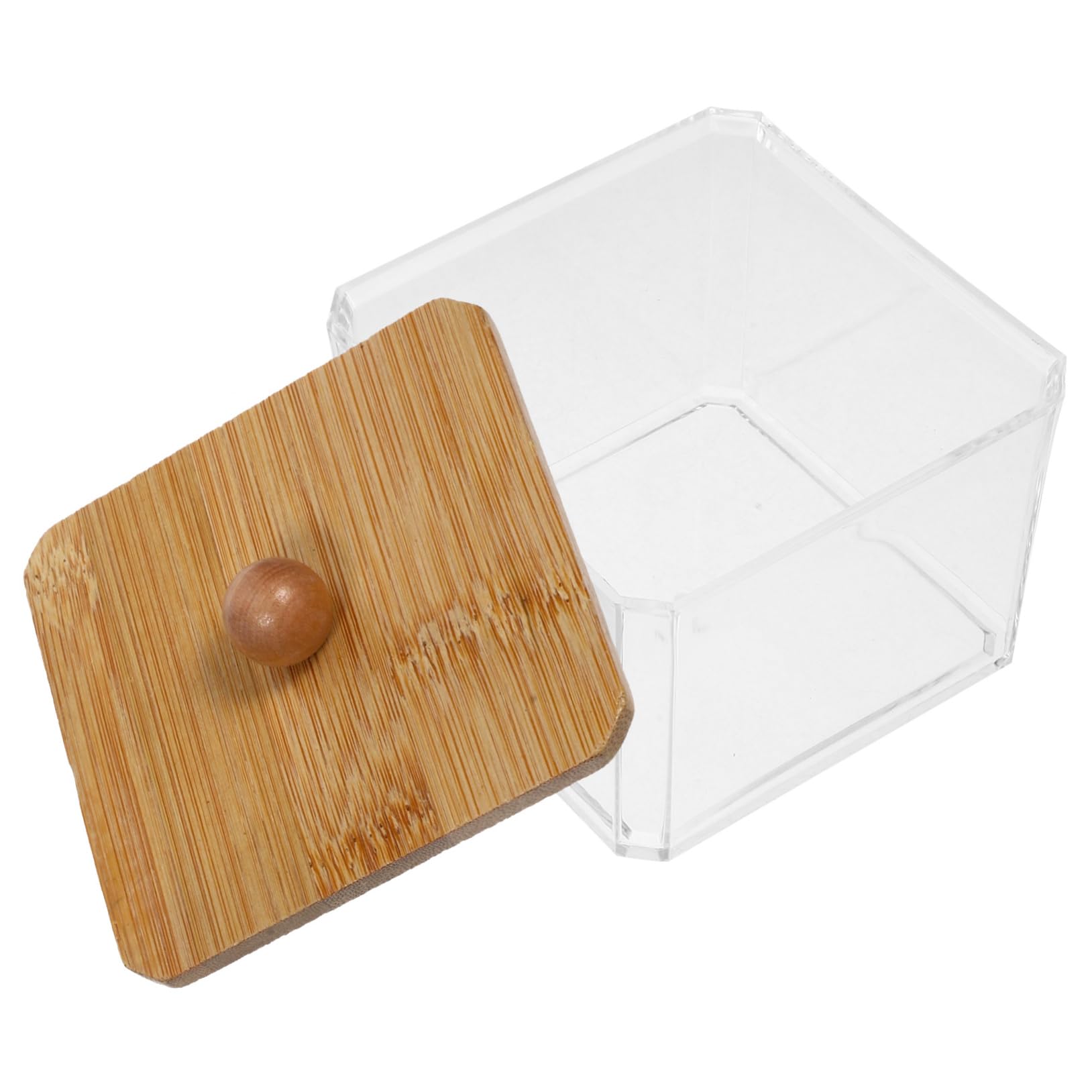 IMIKEYA 4 Stück Staubdichte Wattestäbchenbox make up schmink wattepad behälter Kosmetischer Wattepadhalter Kosmetikhalter Halter für Wattepads p.s
