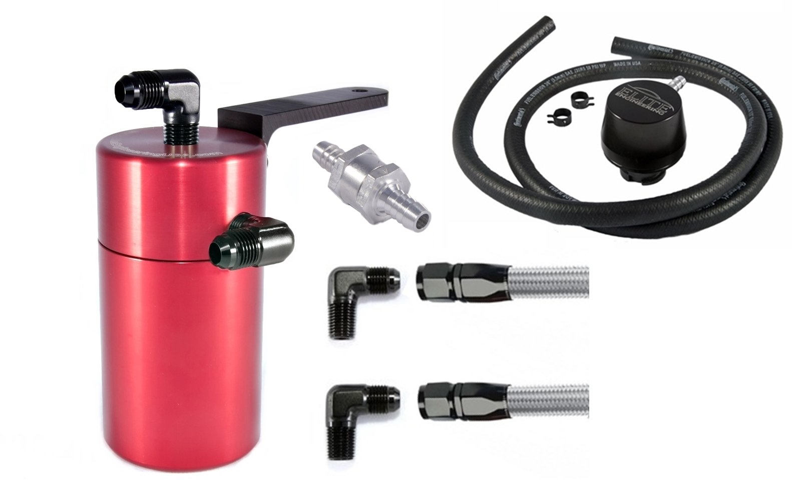 Buy Elite Engineering Standard PCV Oil Catch Can & Hardware with Black