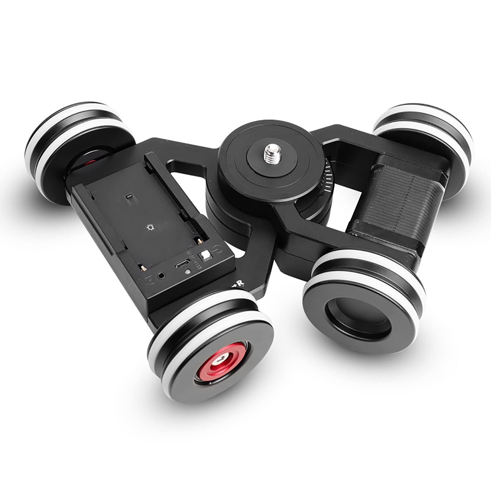 Cámara Slider Dolly Car, 4 Ruedas Professional Camera Slider Dolly con Soporte De Control De Aplicación, Carga Máxima De 11 LB/5 Kg Y Ultra Silencioso, para Cámaras Videocámaras